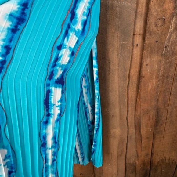 White House Black Market Pleated Tie-Dye Maxi Skirt - Size 4 - NWT - Picture 7 of 17